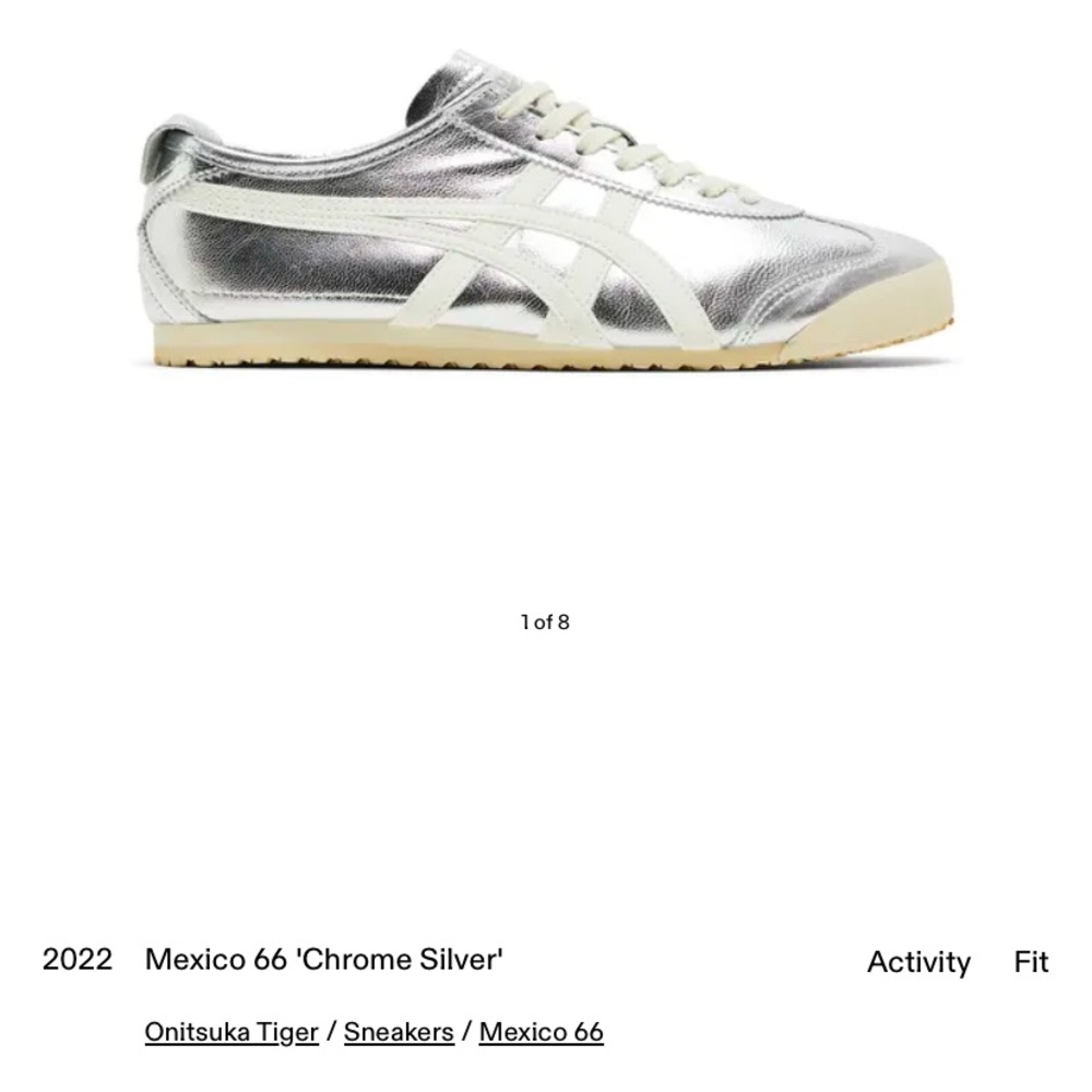 Onitsuka Tiger by Asics Silver Sneakers Mexico 66